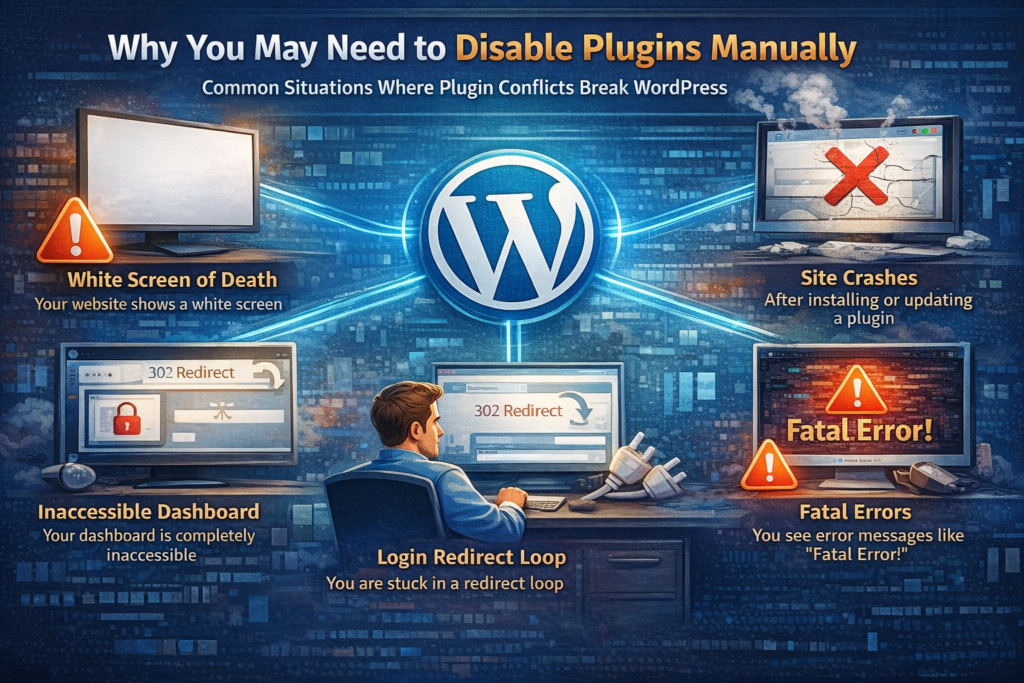  how to manually disable WordPress plugins from cPanel step by step